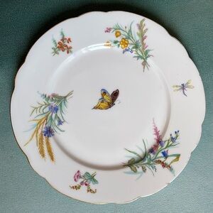 Vintage Limoges Butterfly Plate